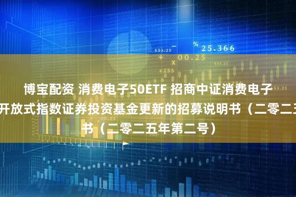 博宝配资 消费电子50ETF 招商中证消费电子主题交易型开放式指数证券投资基金更新的招募说明书（二零二五年第二号）