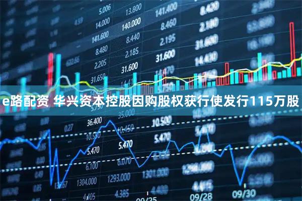 e路配资 华兴资本控股因购股权获行使发行115万股